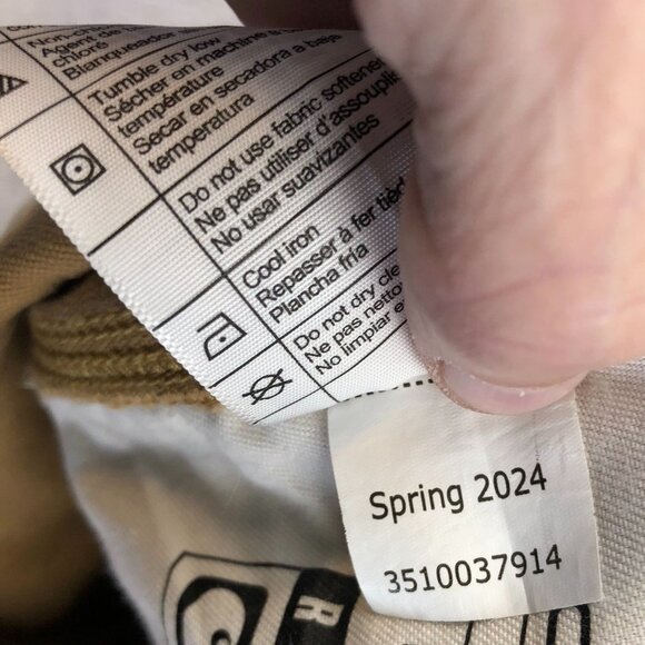 Carhartt Men's Work Shorts Size 34 Rugged Flex Relaxed Canvas Khaki Tan Casual - Picture 12 of 16